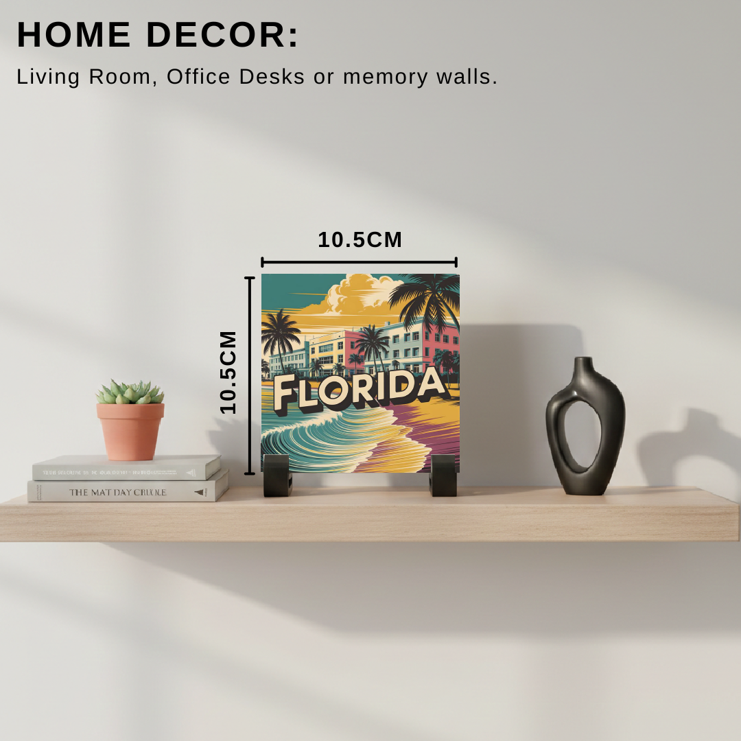 Ceramic Tile - Art Decor: FLORIDA Beach