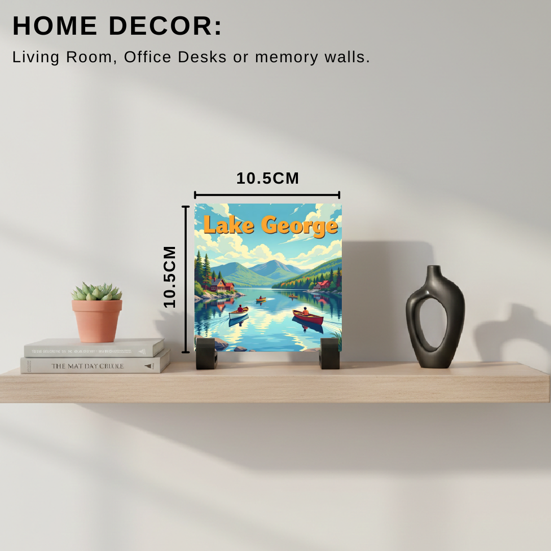 Ceramic Tile - Art Decor: Lake George