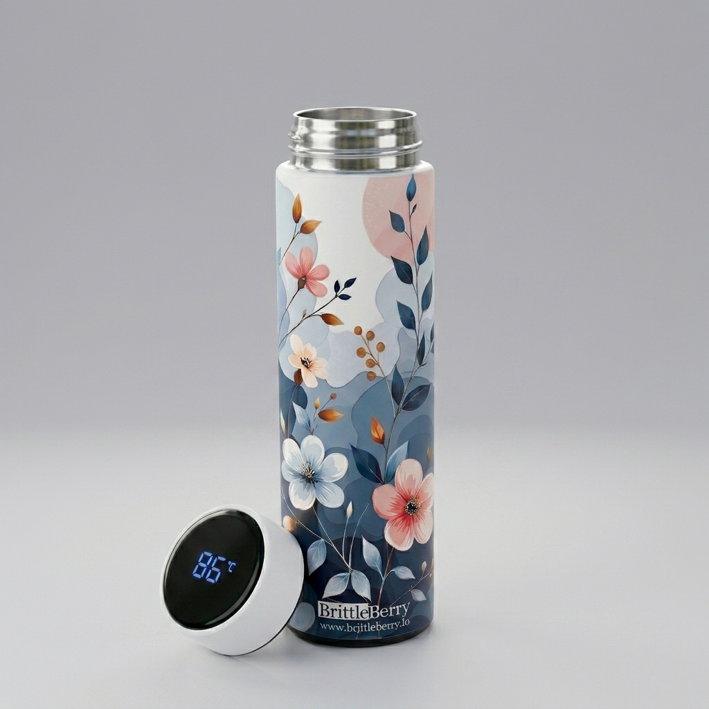 Blue floral Temperature Bottle