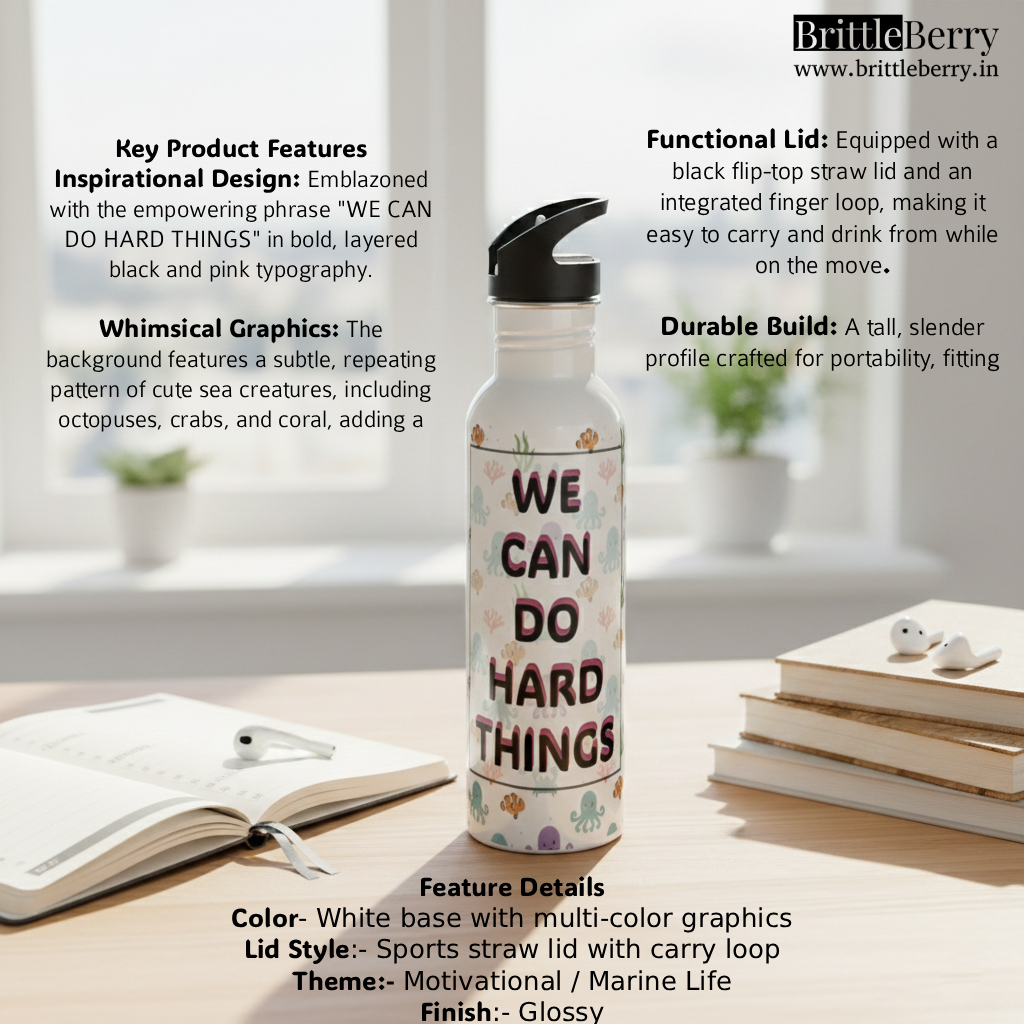 WE CAN DO HARD THINGS - SwiftSip Bottle