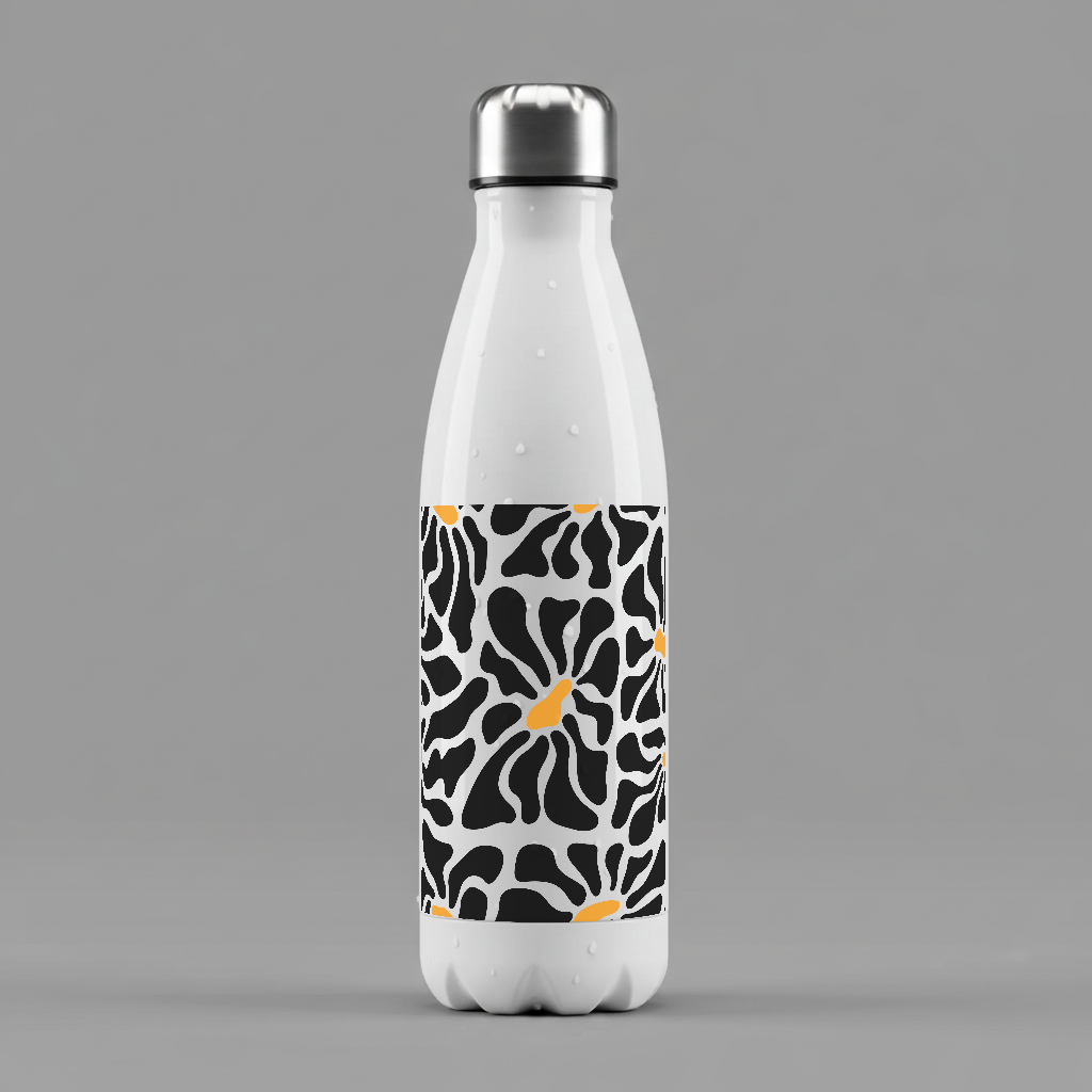 Abstract Black Yellow - Aura Bottle