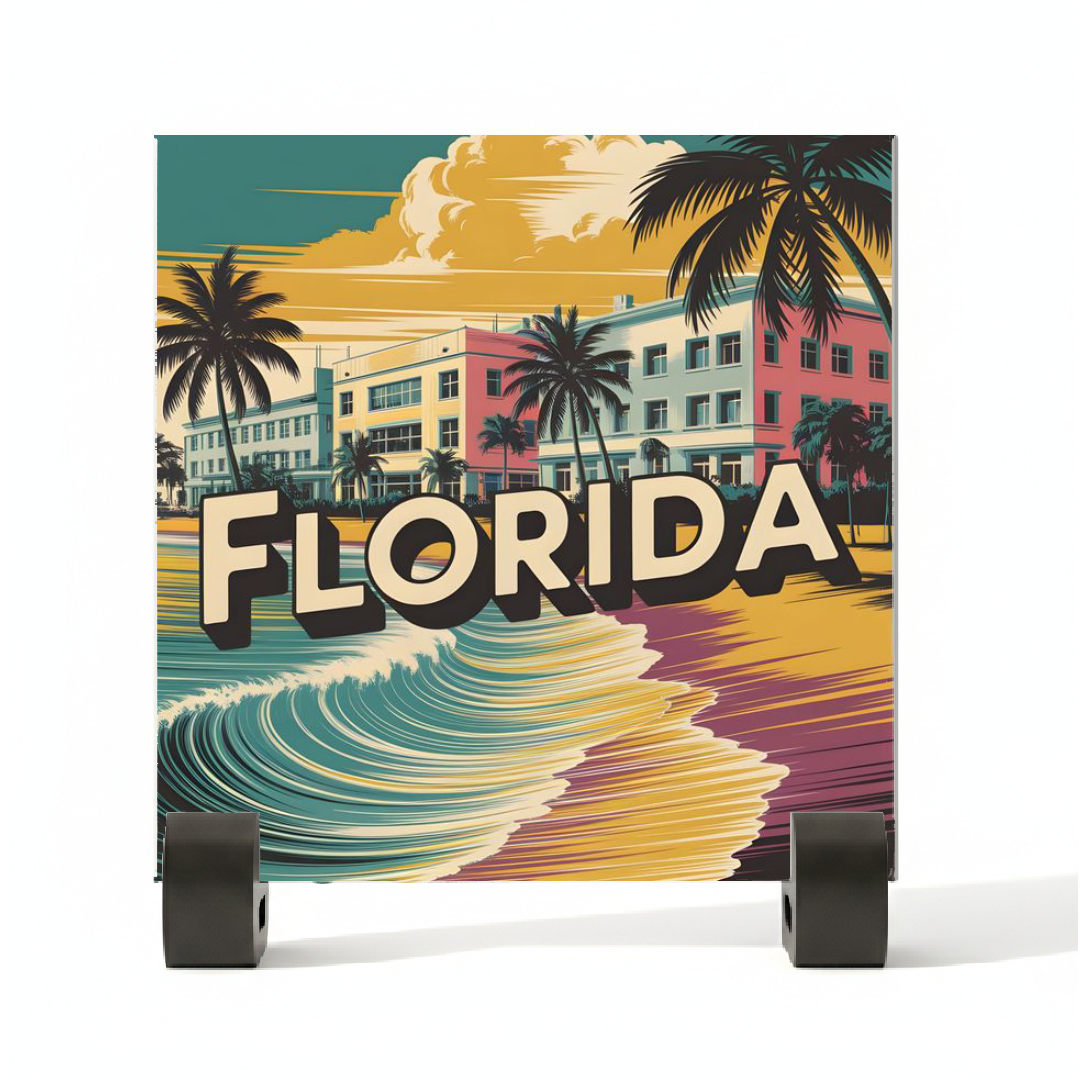 Ceramic Tile - Art Decor: FLORIDA Beach