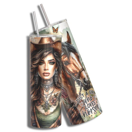 Bold Soul Tumbler - Girl Who Loves Horses