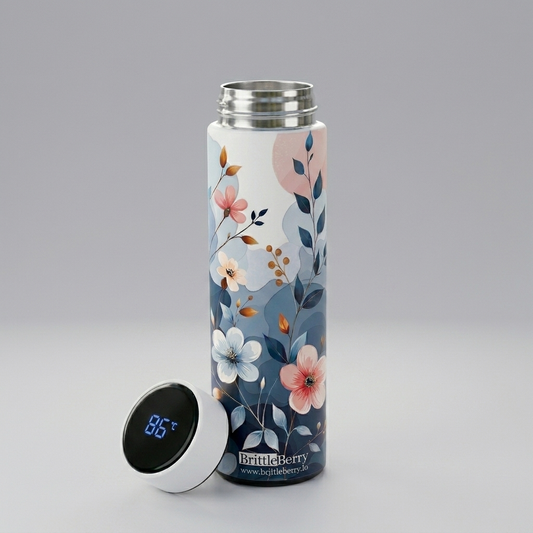 Blue floral Temperature Bottle