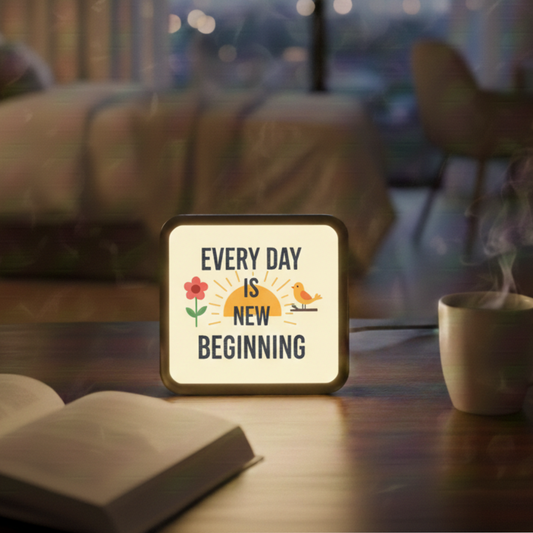 EVERDAY IS NEW BEGINNING - LED Lamp
