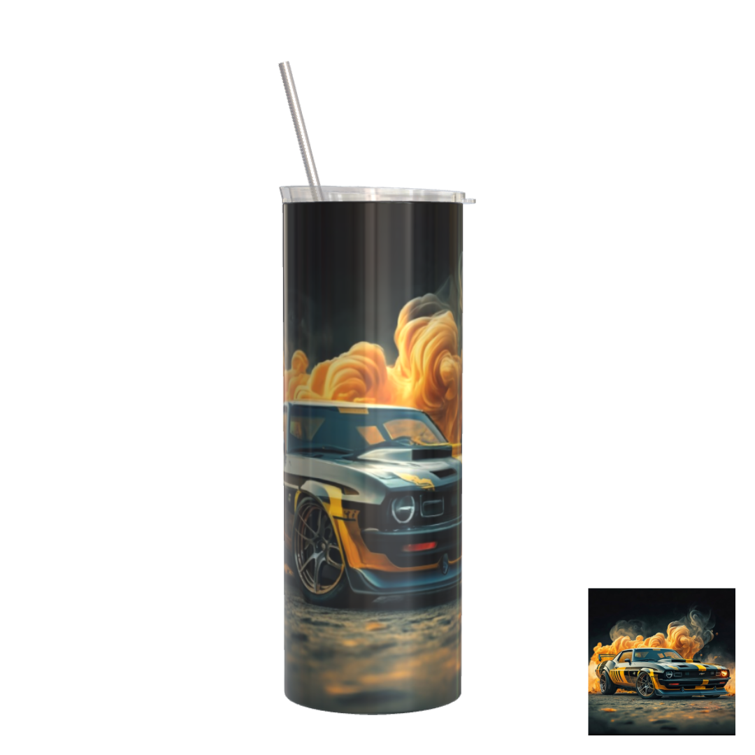 BlackYellow Chevrolet Camaror Graphics Tumbler
