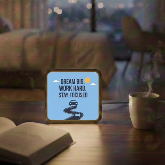 DREAM BIG WORK HARD STAY FOCUSED - LED Lamp