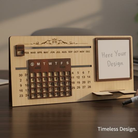 All Years Calendar MDF WOOD - Light