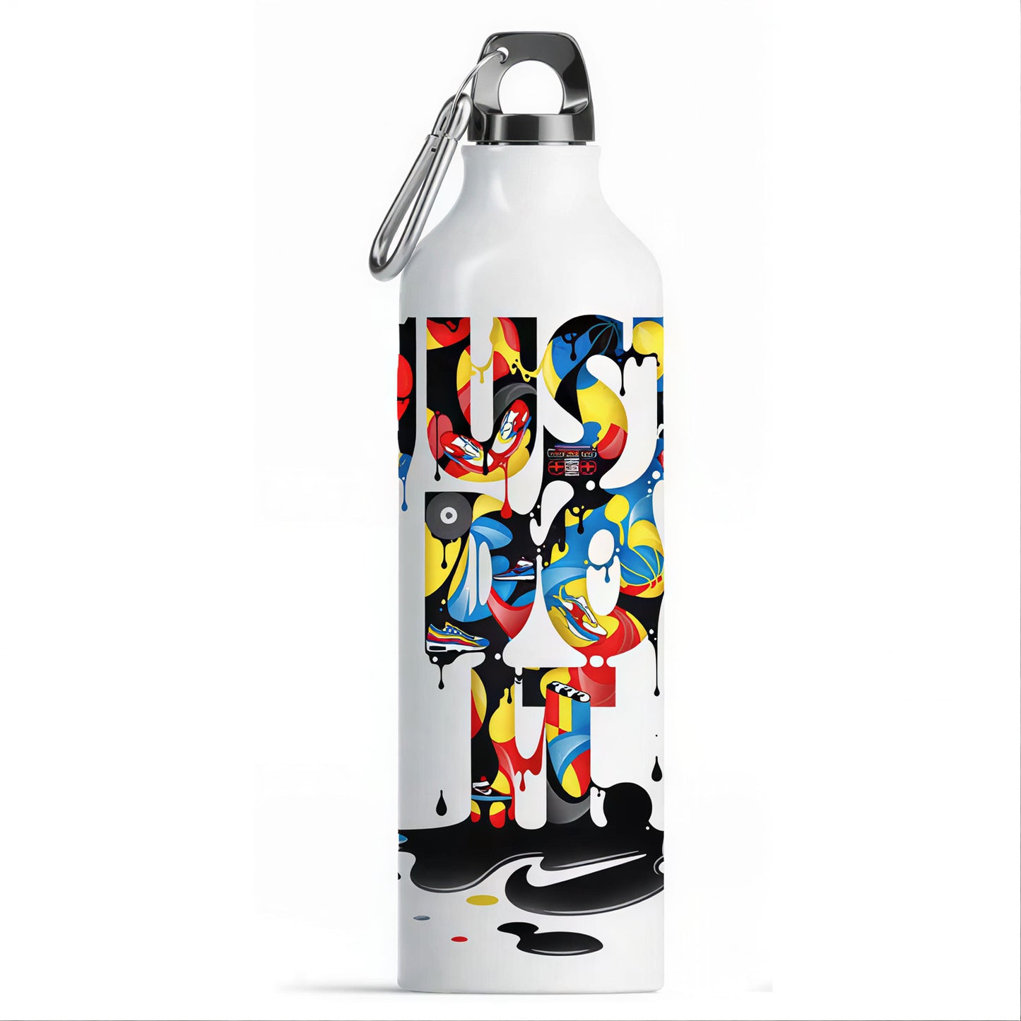 Aluminium Water Bottle - Just Do IT Graphics